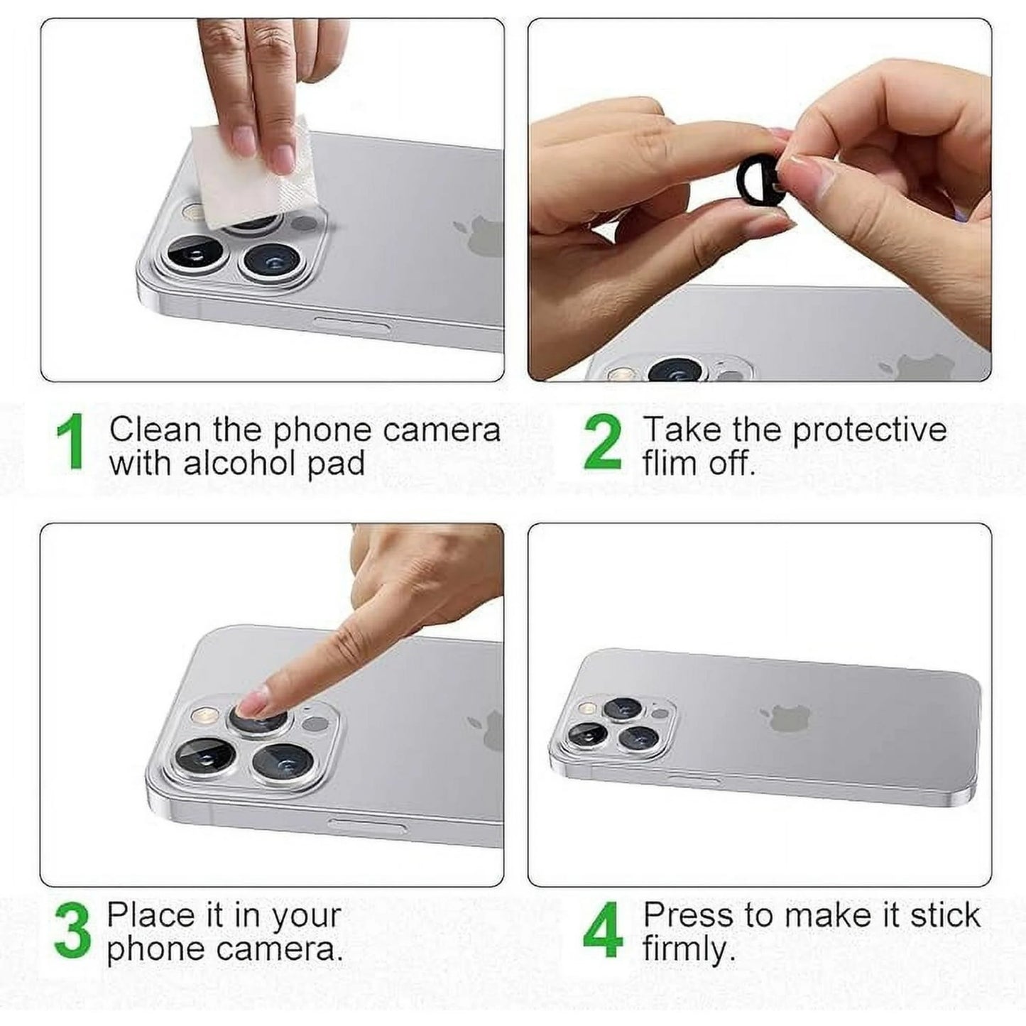 Diamond Camera Lens Protector, Diamond Tempered Glass Camera Cover Screen Protector for iPhone 17 In Blue