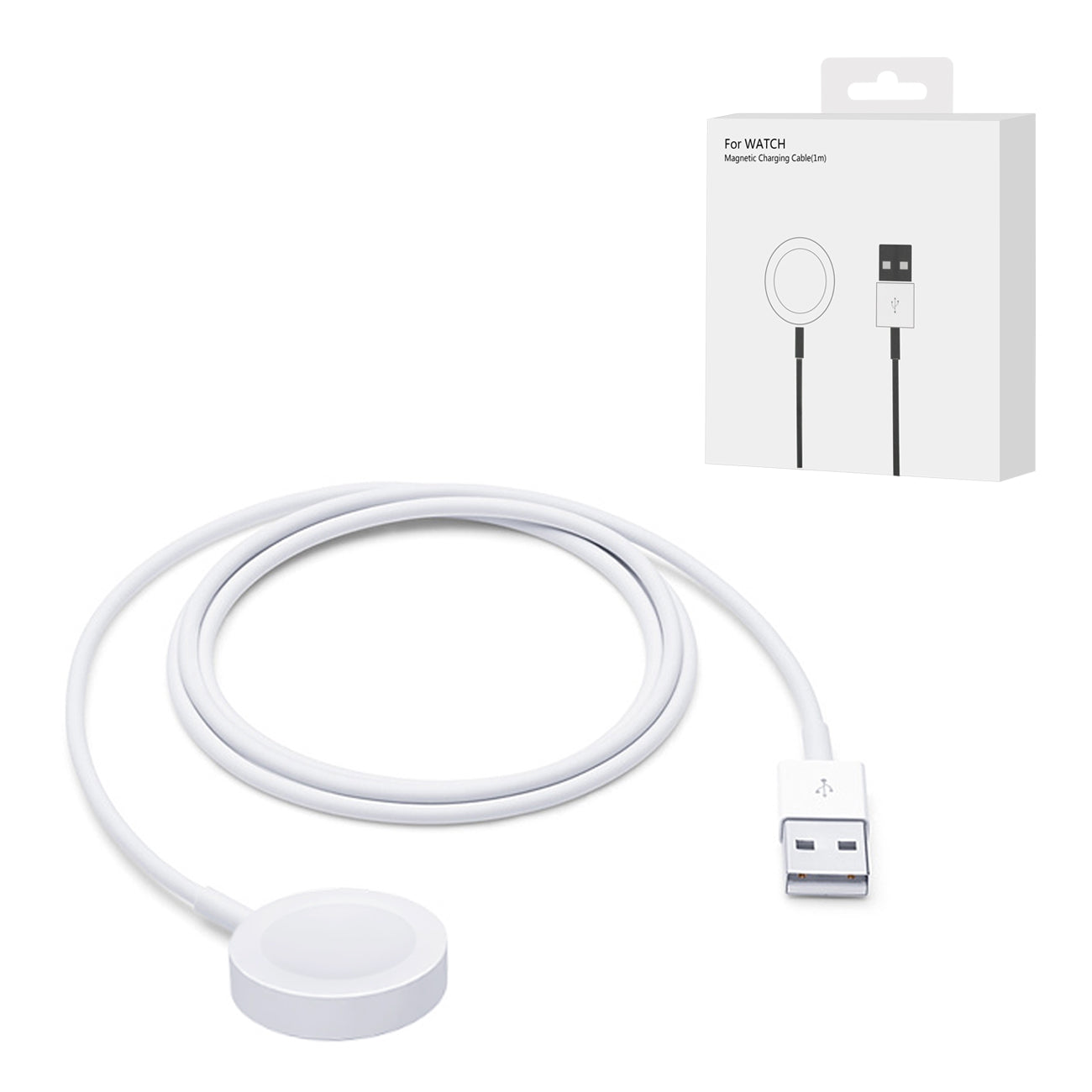 Wireless Charger for Apple Watch 1/Apple Watch 2/Apple Watch 3/Apple Watch 4/Apple Watch 5 SKU:DC31-IWATCHWH