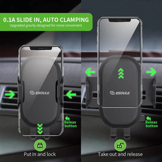 Universal Air Vent Car Mount Phone Holder only one touch to lock and release