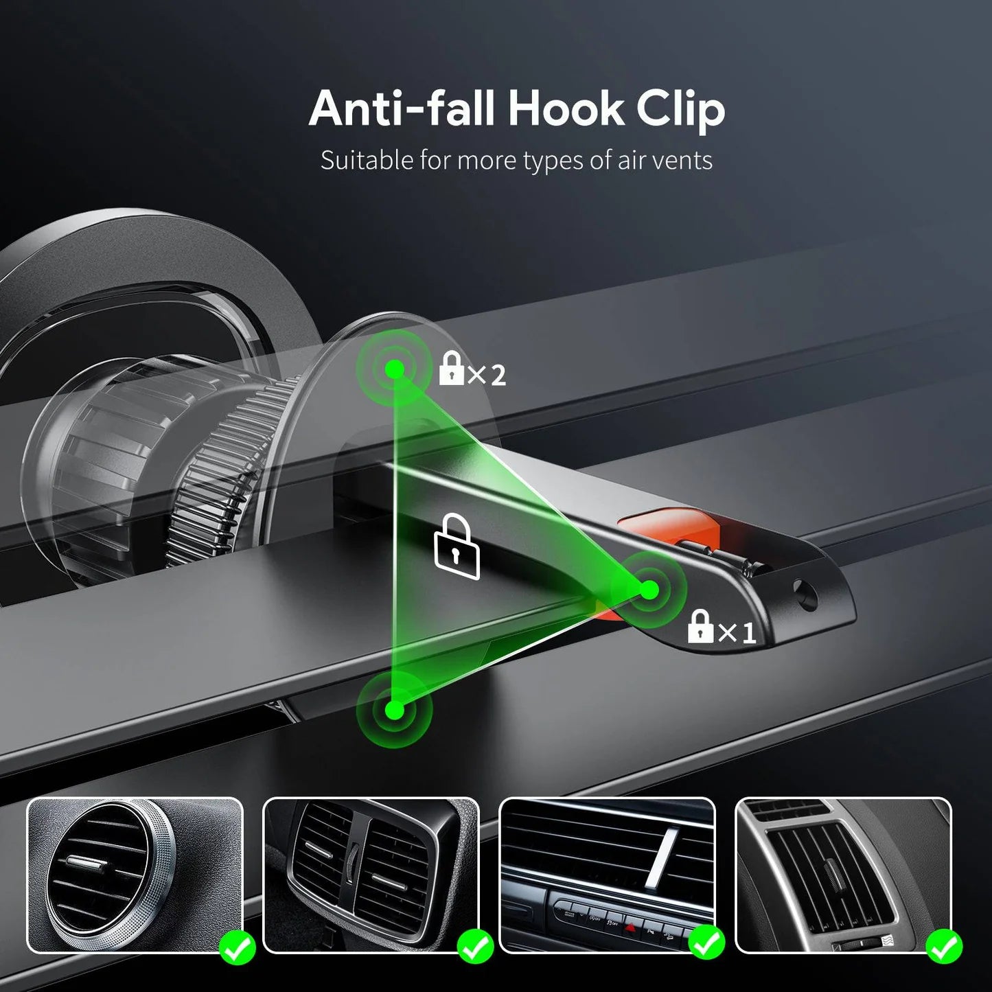 Air Vent Magnetic Car Phone Holder