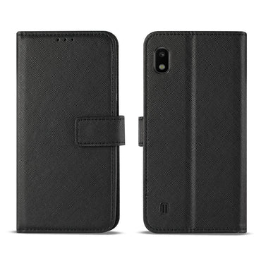 Reiko SAMSUNG GALAXY A10 3-In-1 Wallet Case In BLACK