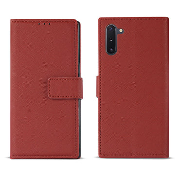 Reiko SAMSUNG GALAXY NOTE 10 3-In-1 Wallet Case In RED