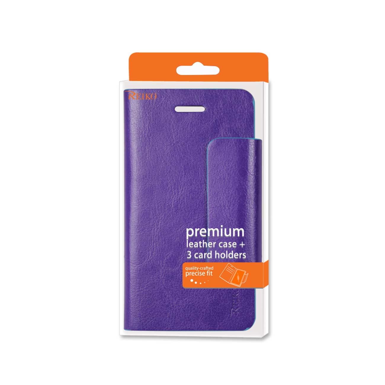 REIKO IPHONE 6 PLUS DUAL COLOR FLIP FOLIO WALLET CASE IN BLUE PURPLE (FC31-IPH6PLSBLPP)