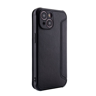 Magnetic wallet Leather phone case For Apple iPhone 15 In Black (FC36-IPH15BK)
