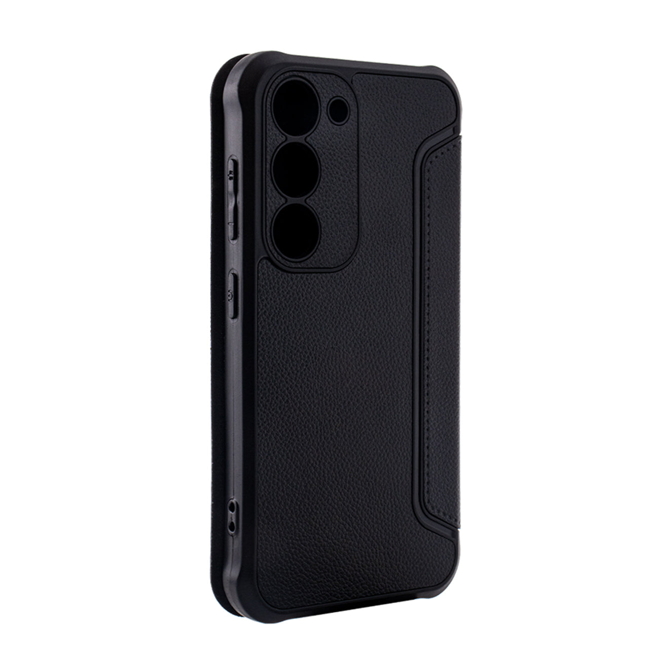 Magnetic wallet Leather phone case For Samsung Galaxy S23 Ultra In Black (FC36-SAMS23UBK)