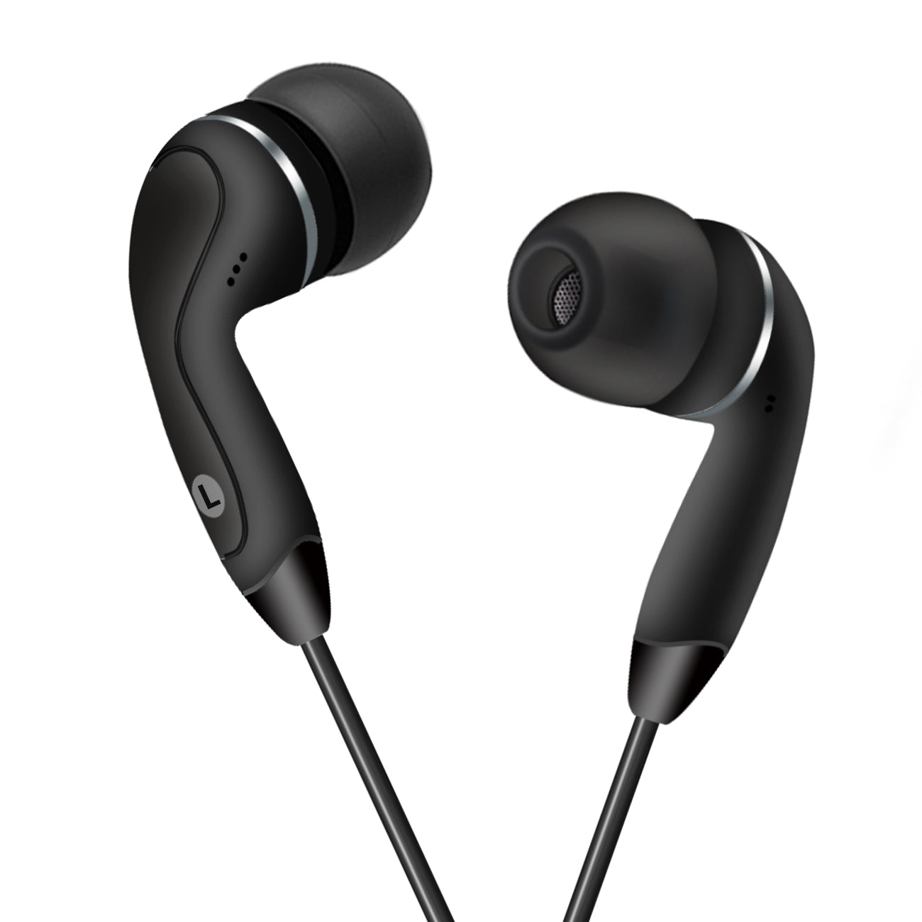 REIKO IN-EAR HEADPHONES WITH MIC FOR TYPE-C IN BLACK