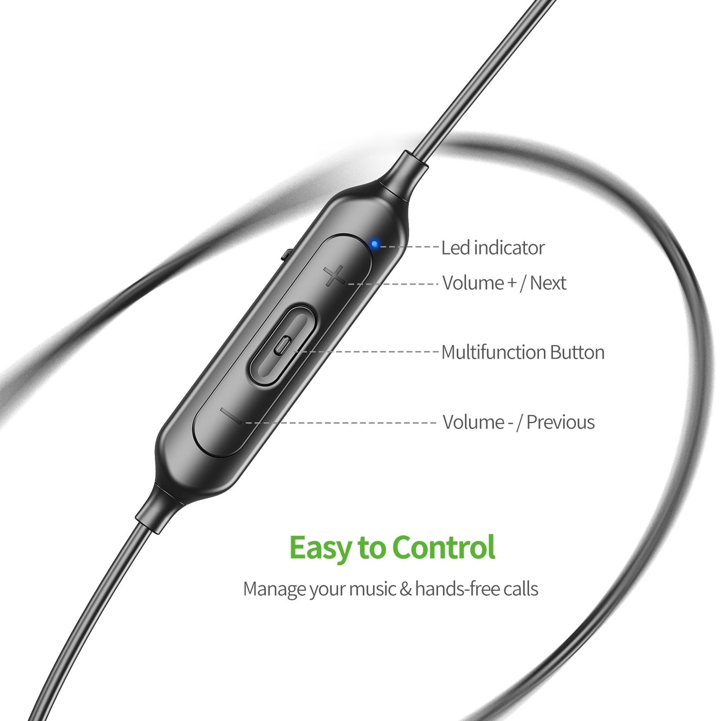 HSBT-EE06RD Bluetooth Sport Headset Metal Shell With Magnet Red