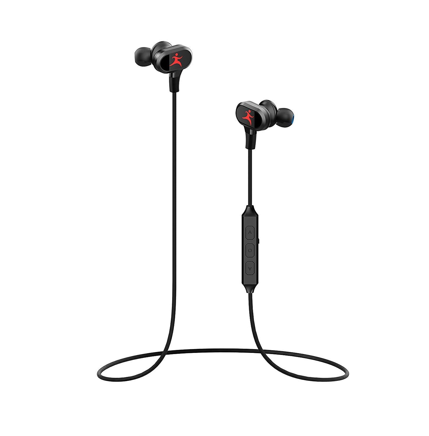 Wireless Sport Earphones with Magnetic Controlled Switch In Red