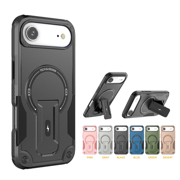 TPU PC kickstand Magnetic Phone Case