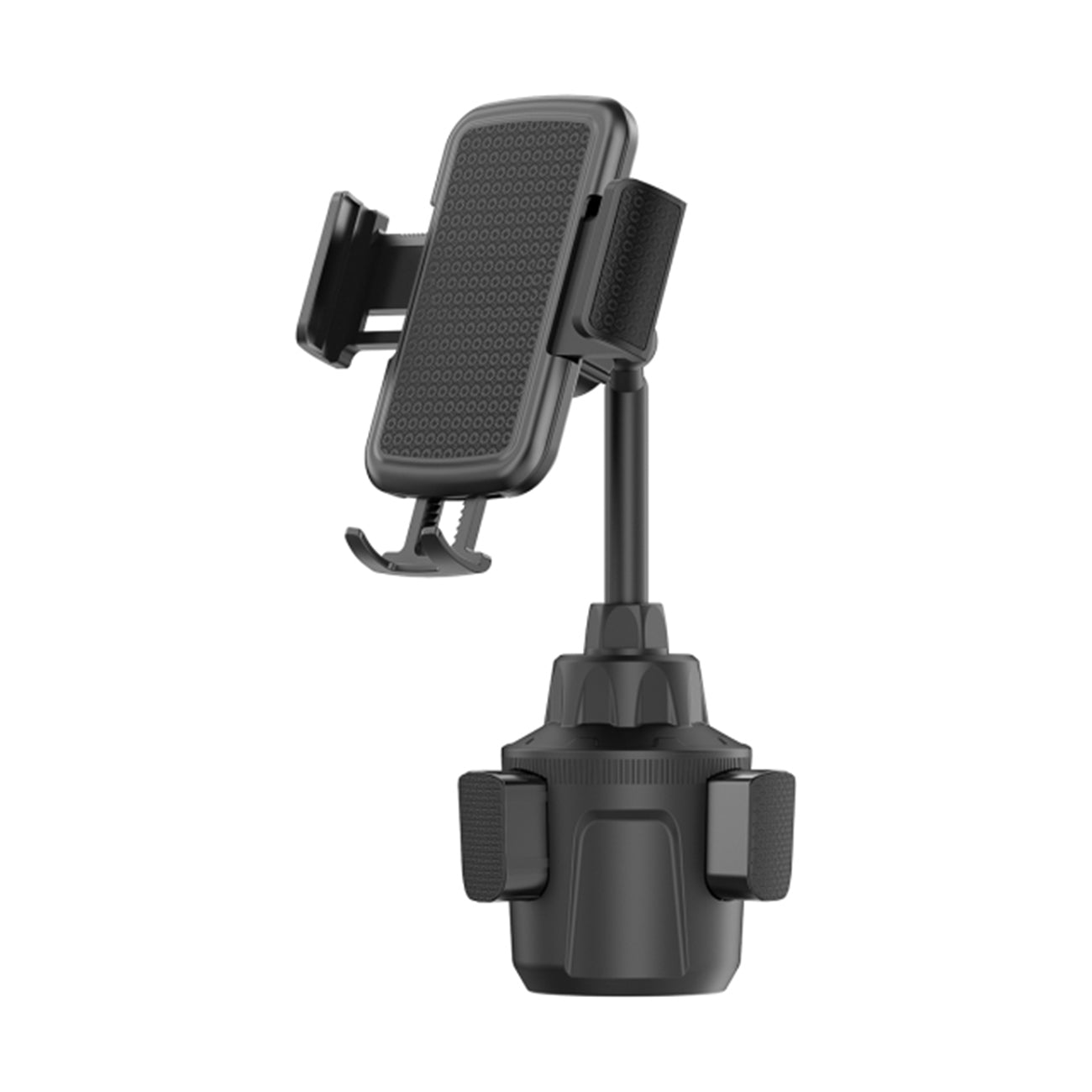 Universal 360¡ã rotating holder for car with a cup holder holder has a push button locking mechanism built in SKU:HLD-VDHD031BK