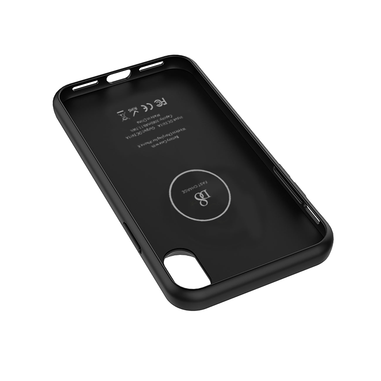 iPhone X Battery Case with Qi Wireless Charging, Support Lightning headphones, Real 3000mAh Rechargeable Extended Protective Battery Charging Case for iPhone X In Black