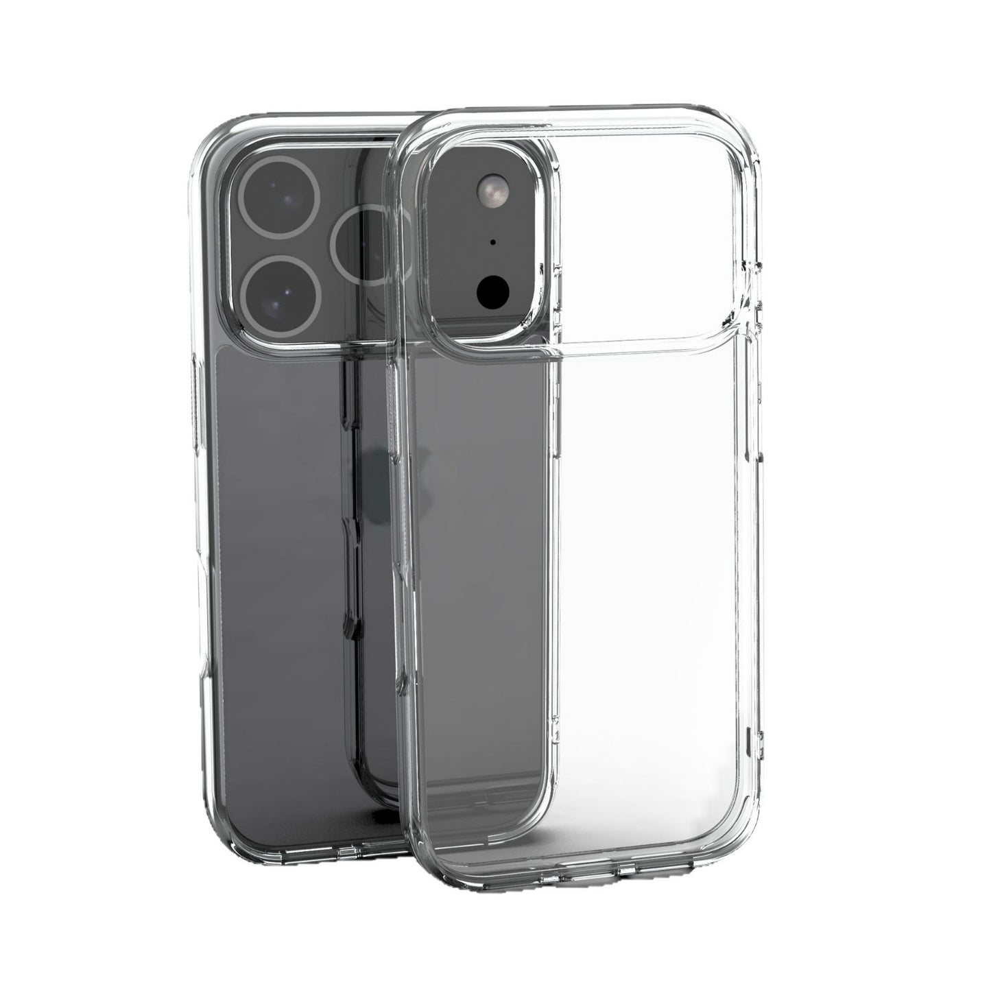 Reiko High Quality 2X Clean PC and TPU Bumper Case In Clear For IPHONE 17 PRO MAX ,SKU:PC09-IPH17MAXCL