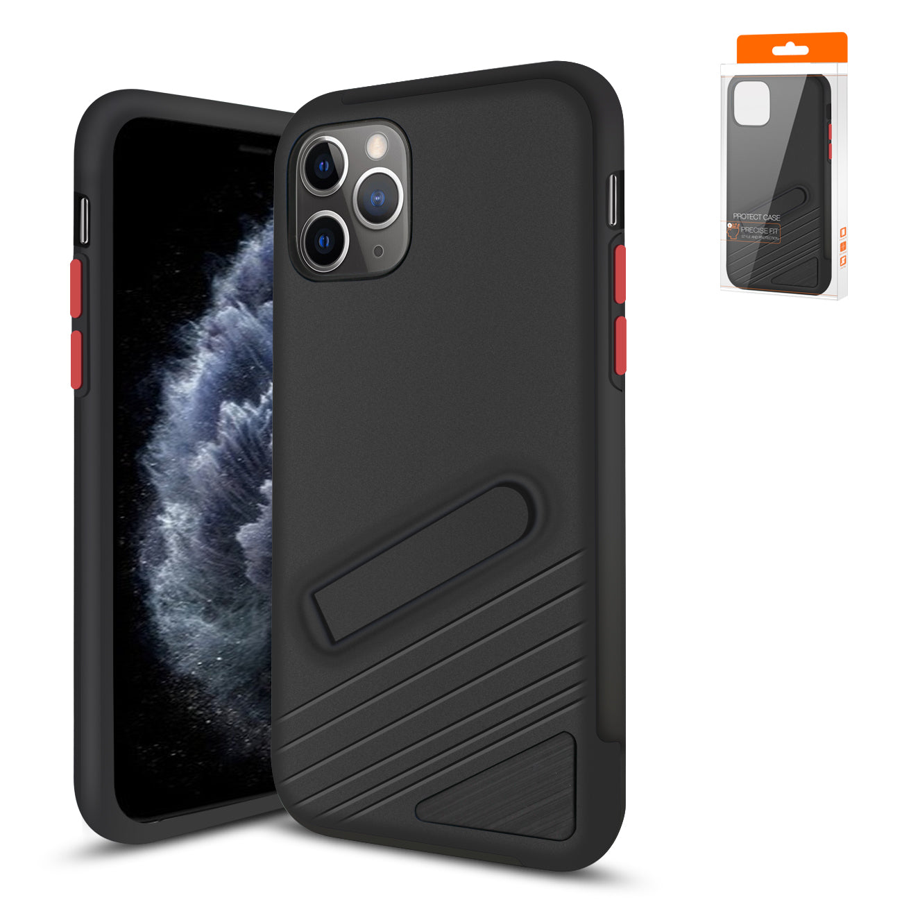 Reiko Apple iPhone 11 Pro Armor Cases In Black