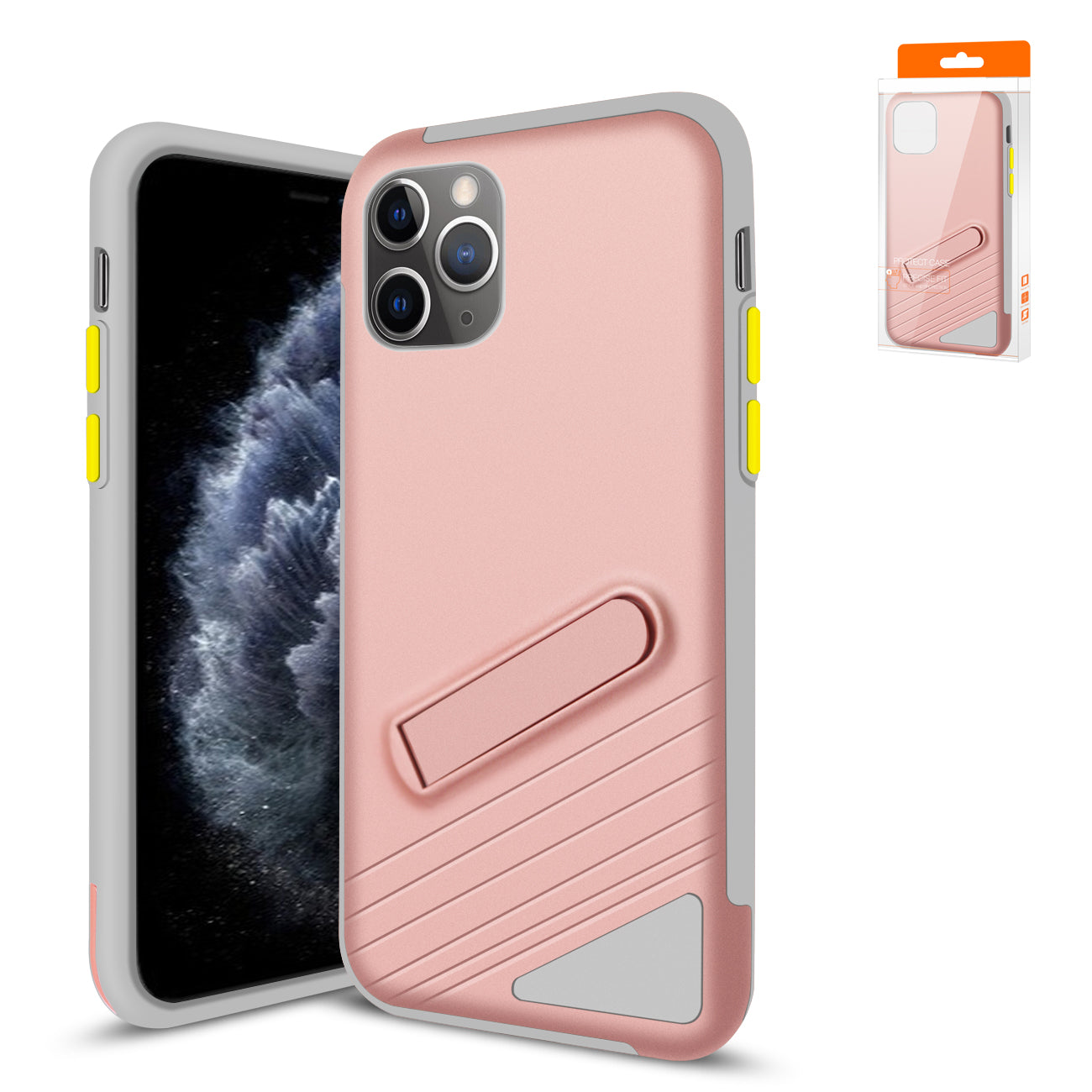 Reiko Apple iPhone 11 Pro Armor Cases In Rose Gold