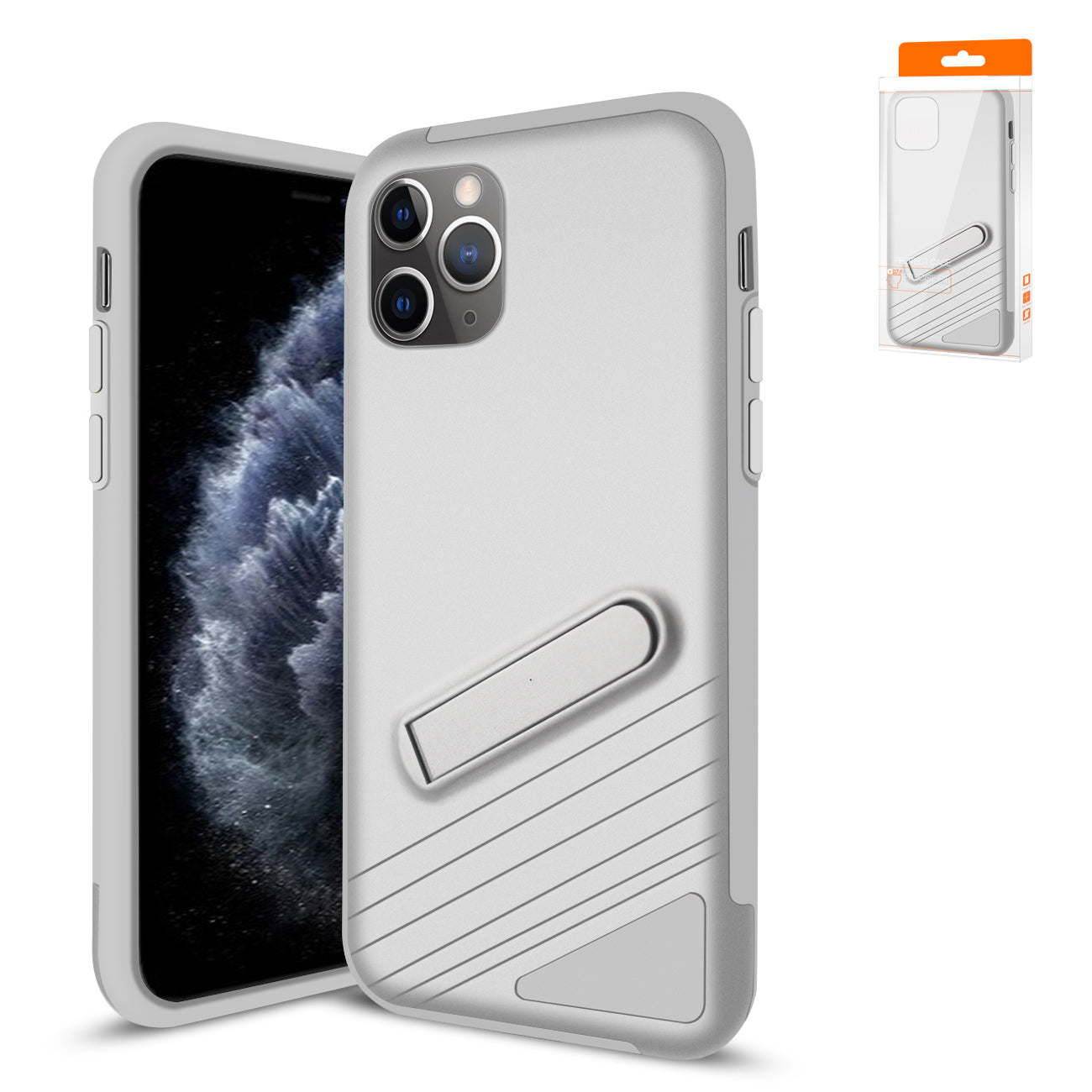 Reiko Apple iPhone 11 Pro Armor Cases In Silver