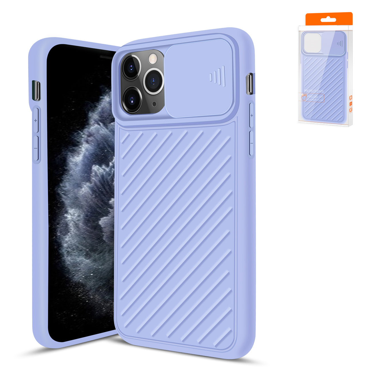 Reiko Camshield Series Case With Slide Camera CoverTpu Case For APPLE IPHONE 11 PRO In Purple