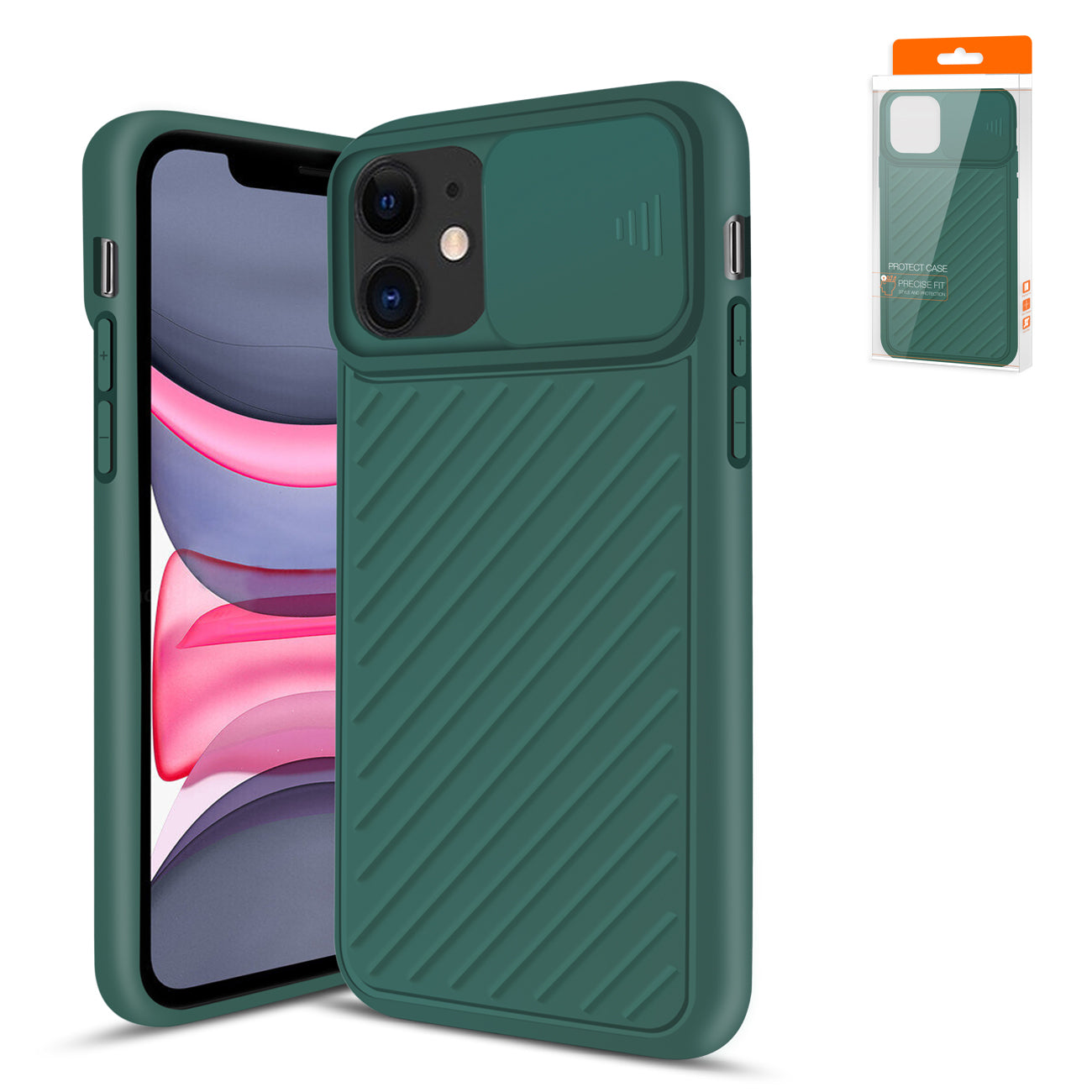 Reiko CamShield Series Case with Slide Camera Cover Slim Stylish Protective tpu case for IPhone 11