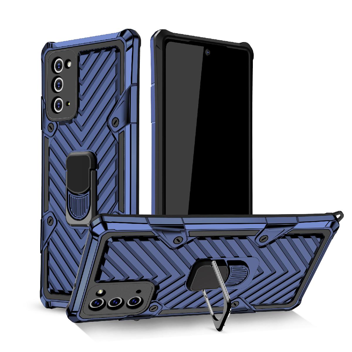 Reiko Kickstand Anti-Shock And Anti Falling Case for SAMSUNG GALAXY NOTE 20 In Blue