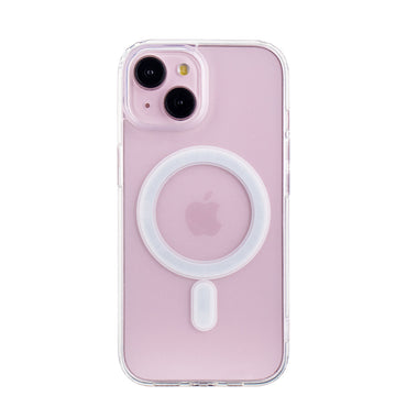 Reiko Magnetic Wireless Charging TPU Bumper Case For iPhone 15 In Clear