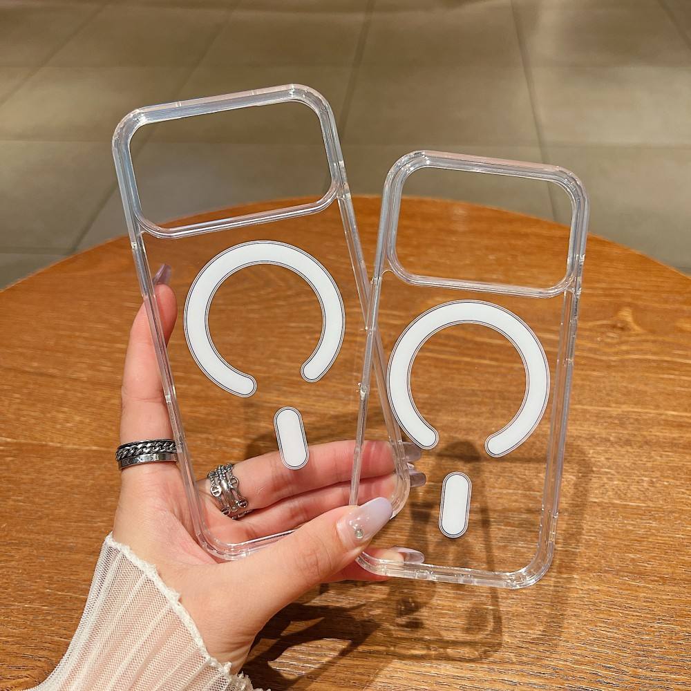 Magnetic Wireless Charging TPU Bumper Case For iPhone 17 MAX In Clear , SKU: PC34-IPH17PROMAXCL