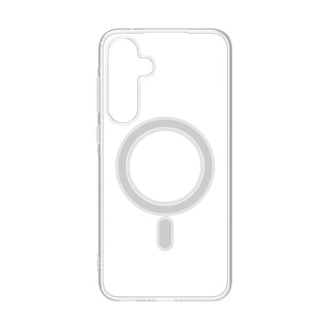 Reiko Magnetic Wireless Charging TPU Bumper Case For Samsung S24 Plus In Clear