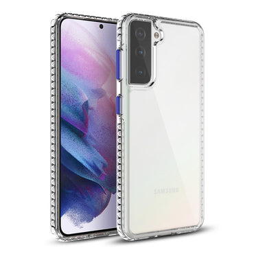 TPU Bumper Shockproof Case With Embedded Coil In BlackSAMSUNG GALAXY S21/S30 PLUS In Clear Yellow