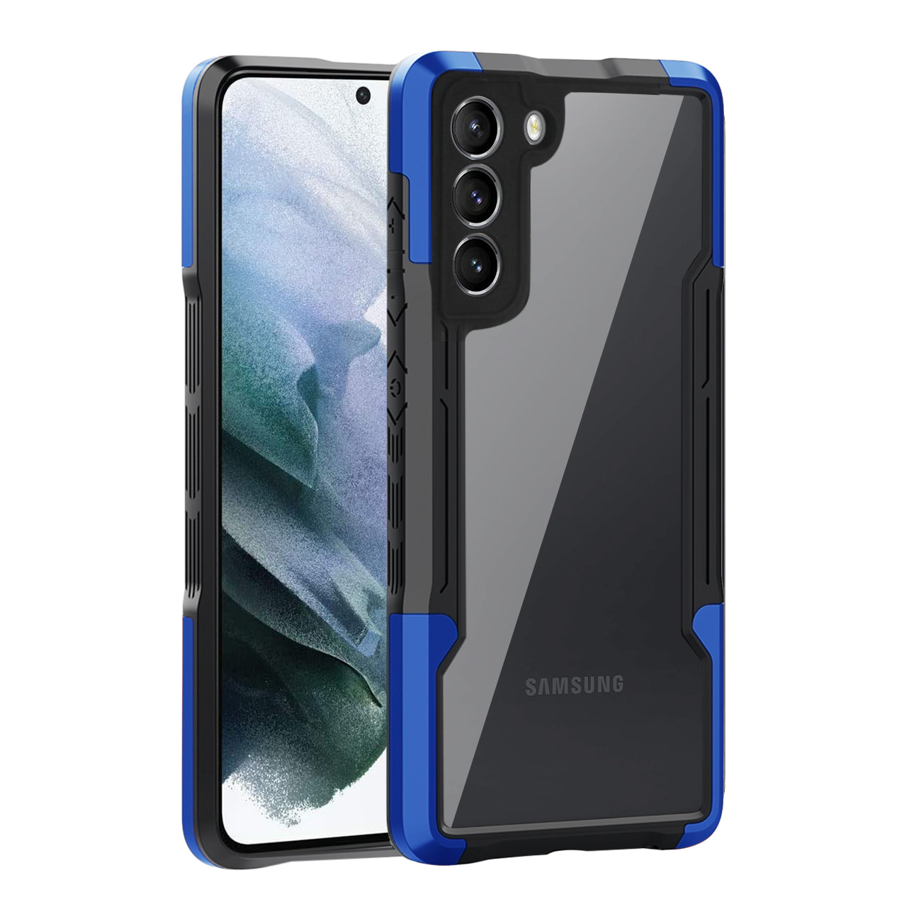 Shockproof Excellent Grip with Silky Feeling for Samsung Galaxy S21/S30 Plus In Blue