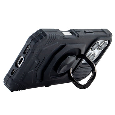 Kickstand Ring Holder TPU Shockproof Case for Samsung Galaxy A36 in Black , SKU: PC65-SAMA36BK