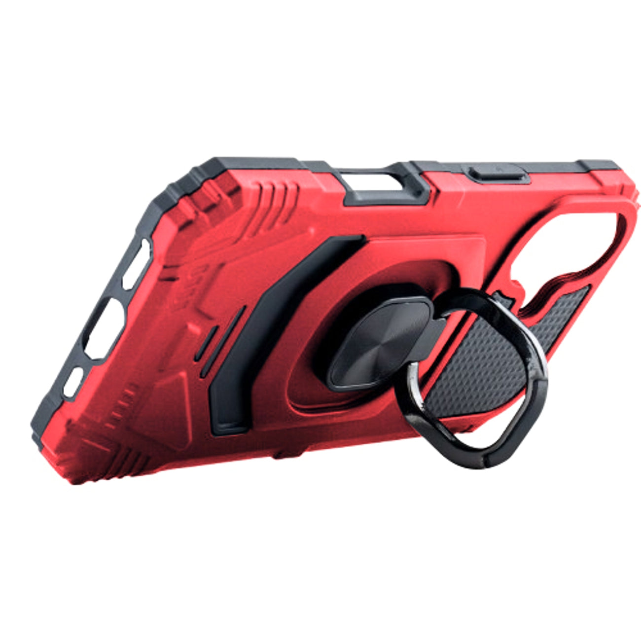 Kickstand Ring Holder TPU Shockproof Case for Samsung Galaxy A26 in RED , SKU: PC65-SAMA26RD