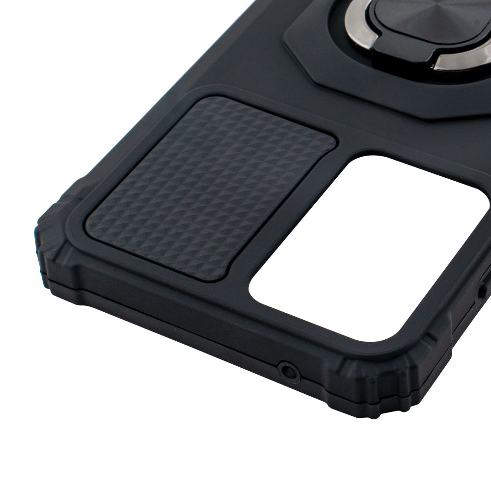 Kickstand Ring Holder TPU Shockproof Case for Motorola Moto G Power 5G (2024) in BLUE