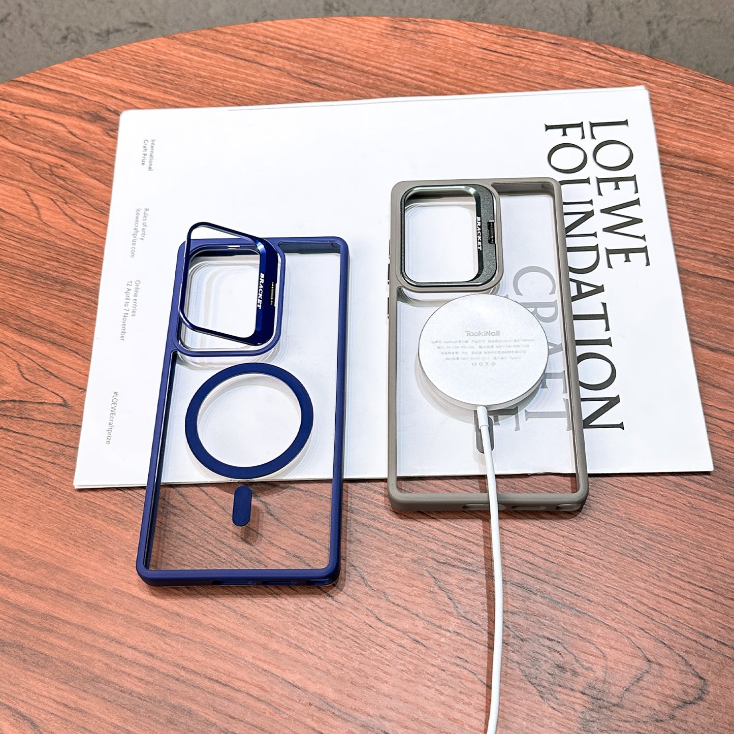 Magnetic Phone Case with Built-in Invisible Kickstand Compatible with Samsung Galaxy S25 (PC70-SAMS25PP)
