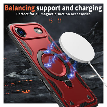 Reiko 360-degree Rotating Magnetic Versatile Stand Red Compatible with iPhone 17 AIR, SKU: PC73-IPH17AIRRD