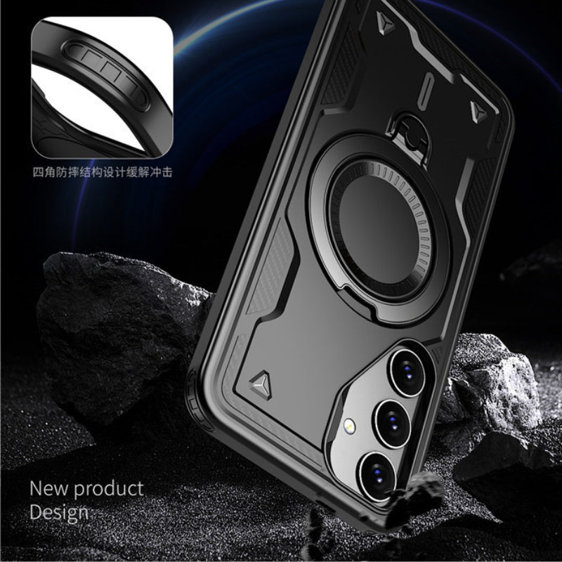 Reiko 360¡ã Rotating Magnetic Versatile Stand Purple Compatible with SAMSUNG A26 , PC73-SAMA26PP