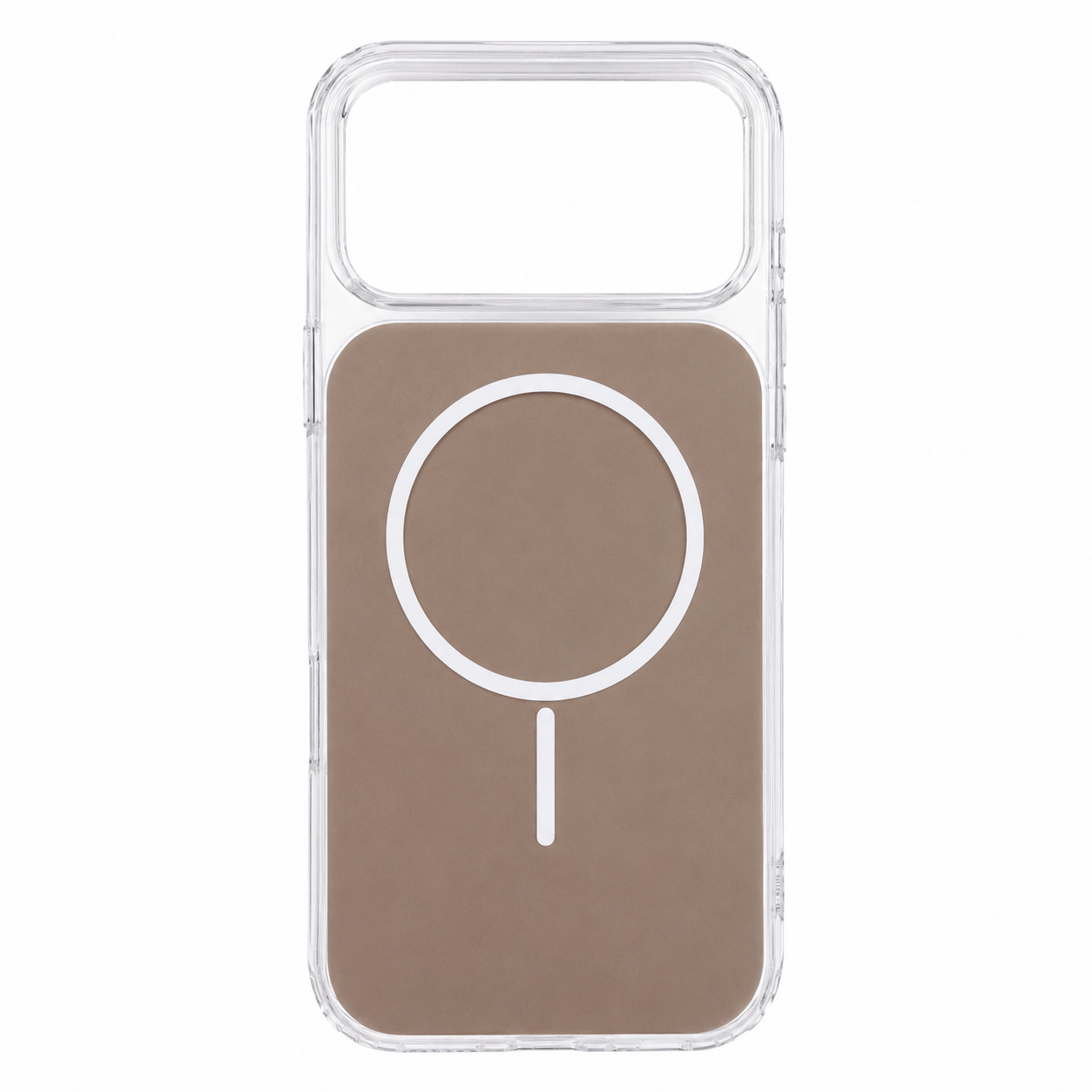 MagSafe-compatible shockproof case in gold designed for iPhone 17 Pro Max.