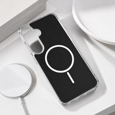 Magnetic Wireless Charging & Shockproof case in black, compatible with SAMSUNG A27_PC84-SAMA27BK
