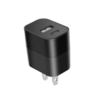 Power Delivery Dual Ports of USB and Type-C Wall Charger/ Power Adapter/ Charging Block In Black (12pcs) SKU:TC72-PD3ABK