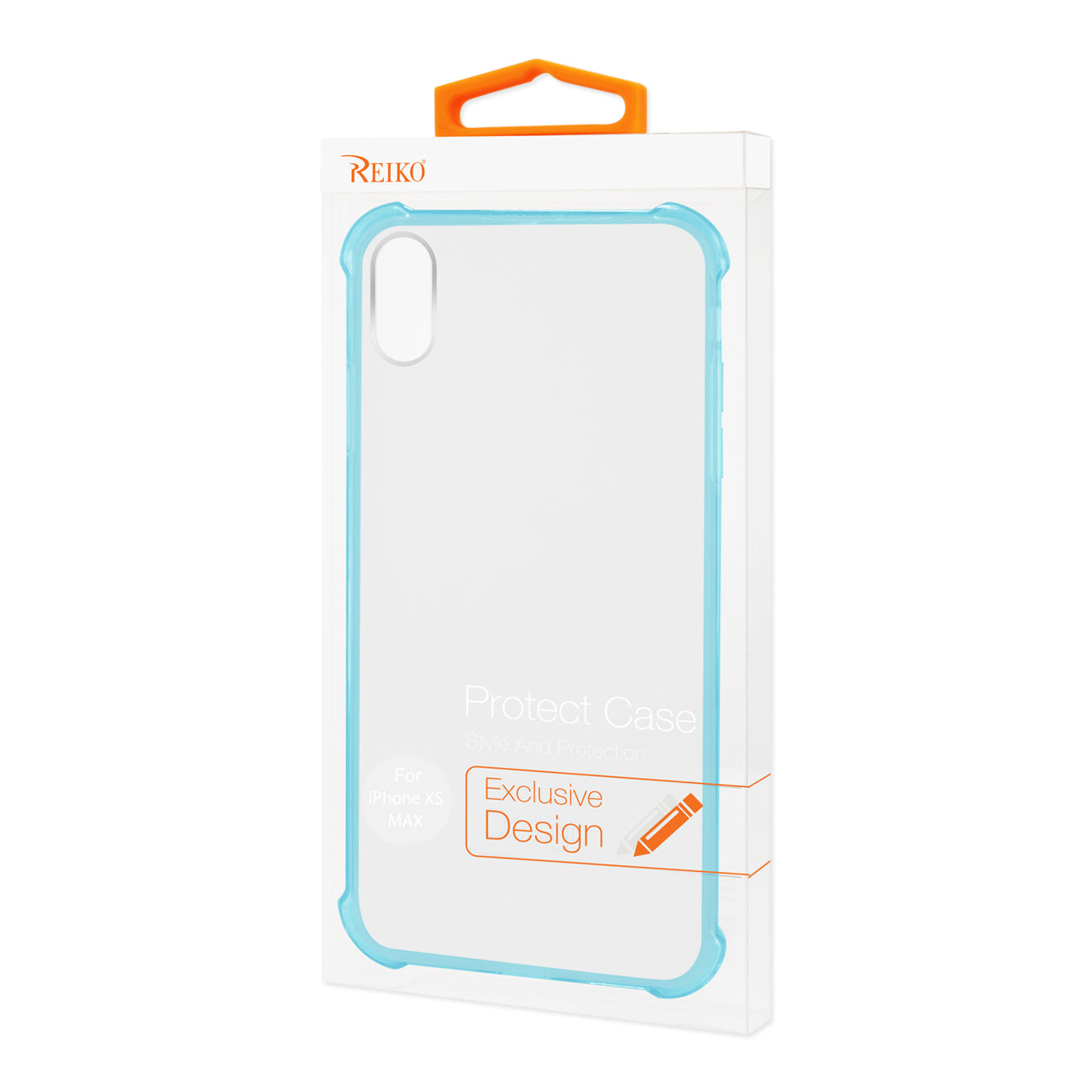 iPhone XS Max Clear Bumper Case With Air Cushion Protection In Clear Navy