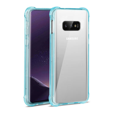 SAMSUNG GALAXY S10 Lite(S10e) Clear Bumper Case With Air Cushion Protection In Clear Navy