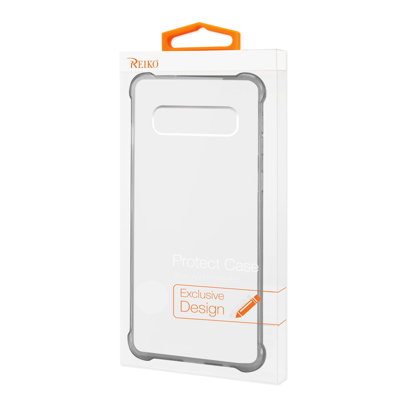 SAMSUNG GALAXY S10 Plus Clear Bumper Case With Air Cushion Protection In Clear Black
