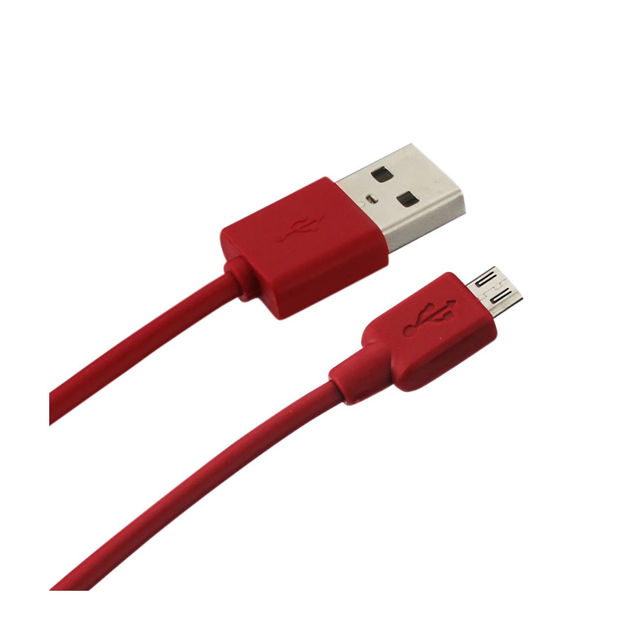 REIKO MICRO 1 AMP 3-IN-1 CAR CHARGER WALL ADAPTER WITH USB CABLE IN RED