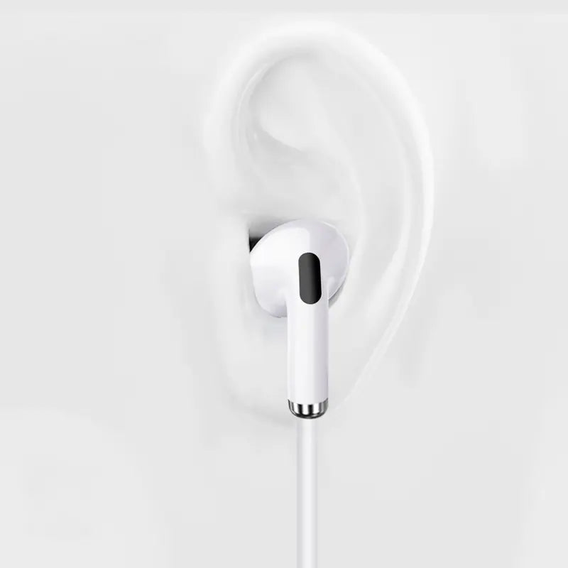 REIKO IN-EAR HEADPHONES WITH MIC FOR TYPE-C IN WHITE