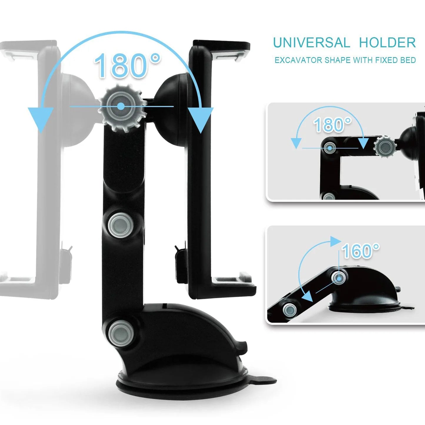 Universal Car Holder for Tablet & Smartphone