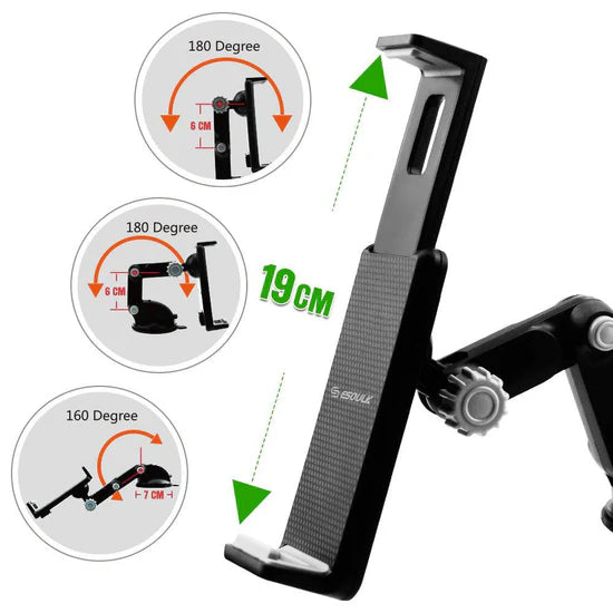 Universal Car Holder for Tablet & Smartphone