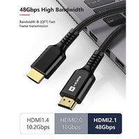 6.6FT High Speed 8K HDMI Cable 2.1 In Black