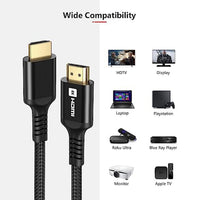 6.6FT High Speed 8K HDMI Cable 2.1 In Black