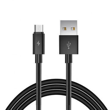 Reiko 6 FT PVC Material  Micro USB Cable in Black with simple packaging