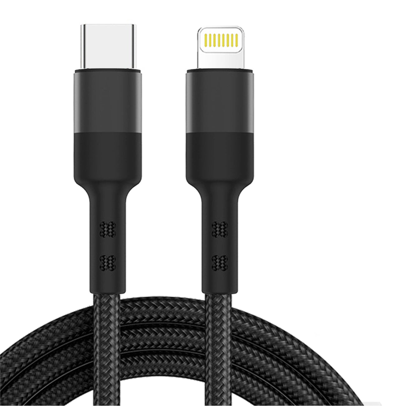 Power Delivery USB-C to 8-PIN Fast Charging & Sync Nylon-Braided 10FT ...