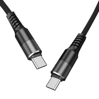 Power Delivery USB-C to C Fast Charging & Sync Nylon- Braided 10 FT Cable in Black - DC35-PDTYPEC10FTBK