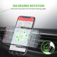 Universal Air Vent Car Mount Phone Holder only one touch to lock and release