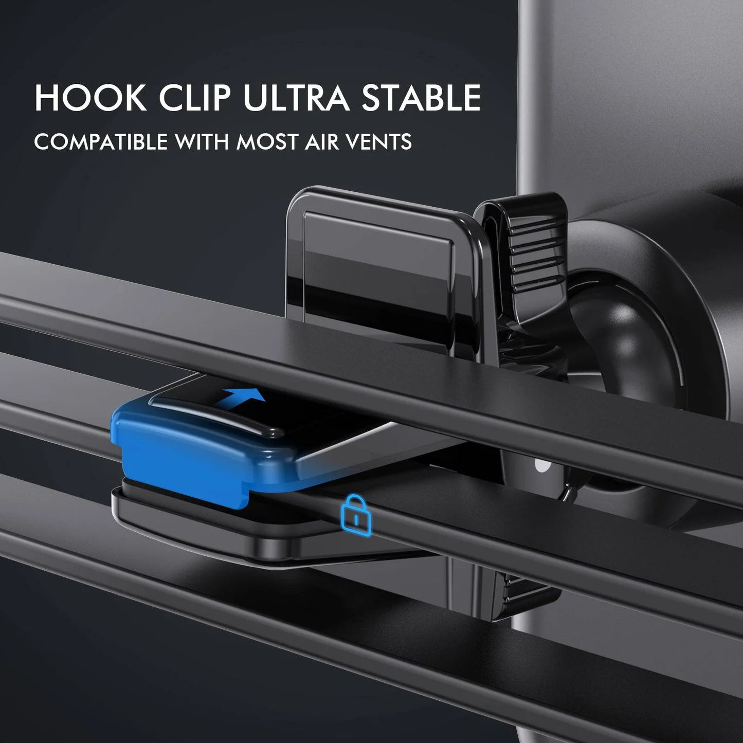 3 In 1 Car Phone Holder with Air Vent & Dashboard Functions